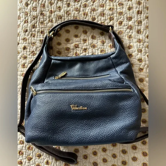 Valentina | Bags | Valentina Blue Leather Convertible  display picture 2
